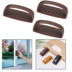 Microcase Plastik Yapışkanlı Sürgülü Pencere Çekmece Kapı Kolu Tutacağı-AL4834 3 Adet