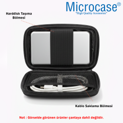 Microcase Harddisk Usb Bellek Hafıza Kartı Vb Taşıma Çantası 2.5 Inch AL5426