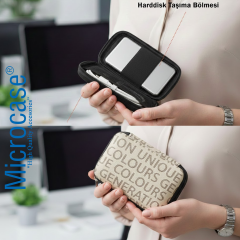 Microcase Harddisk Usb Bellek Hafıza Kartı Vb Taşıma Çantası 2.5 Inch AL5426