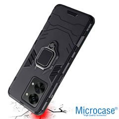 Microcase OnePlus Nord 2T Batman Serisi Yüzük Standlı Armor Kılıf - Siyah