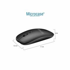 Microcase TCL TAB 10 2.Jenerasyon 10.4 inch Tablet için  Touchpad Bluetooth Klavye (TR Sticker) + Bluetooth Mouse + Tablet Standı - AL2766