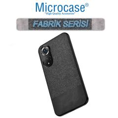Microcase Honor 50 Fabrik Serisi Kumaş Desen Kılıf - Siyah