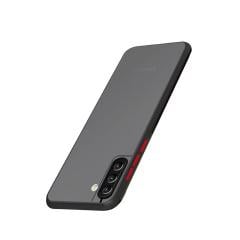 Microcase Samsung Galaxy S21 FE 5G London Serisi Darbeye Dayanıklı Kılıf - Buzlu Siyah