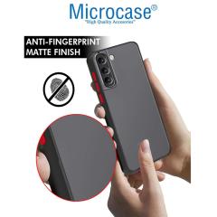 Microcase Samsung Galaxy S21 FE 5G London Serisi Darbeye Dayanıklı Kılıf - Buzlu Siyah