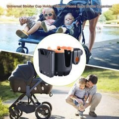 Microcase Bisiklet Bebek Arabası için Şişe Biberon Bardak ve Telefon Tutucu - AL2816