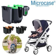 Microcase Bisiklet Bebek Arabası için Şişe Biberon Bardak ve Telefon Tutucu - AL2816
