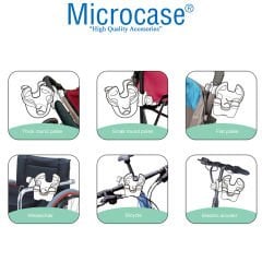 Microcase Bisiklet Bebek Arabası için Şişe Biberon Bardak ve Telefon Tutucu - AL2816