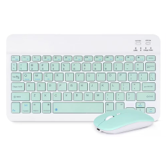 Microcase Tablet ve Telefonlar için Bluetooth Klavye ve Mouse Set - AL3476 Su Yeşili
