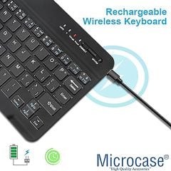 Microcase Tablet ve Telefonlar için Bluetooth Klavye ve Mouse Set - AL3476 Su Yeşili