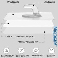 Microcase Kendinden Yapışkanlı  Banyo Mutfak Eşya Havlu Vb Ürün Askılığı- AL4835 1 Adet
