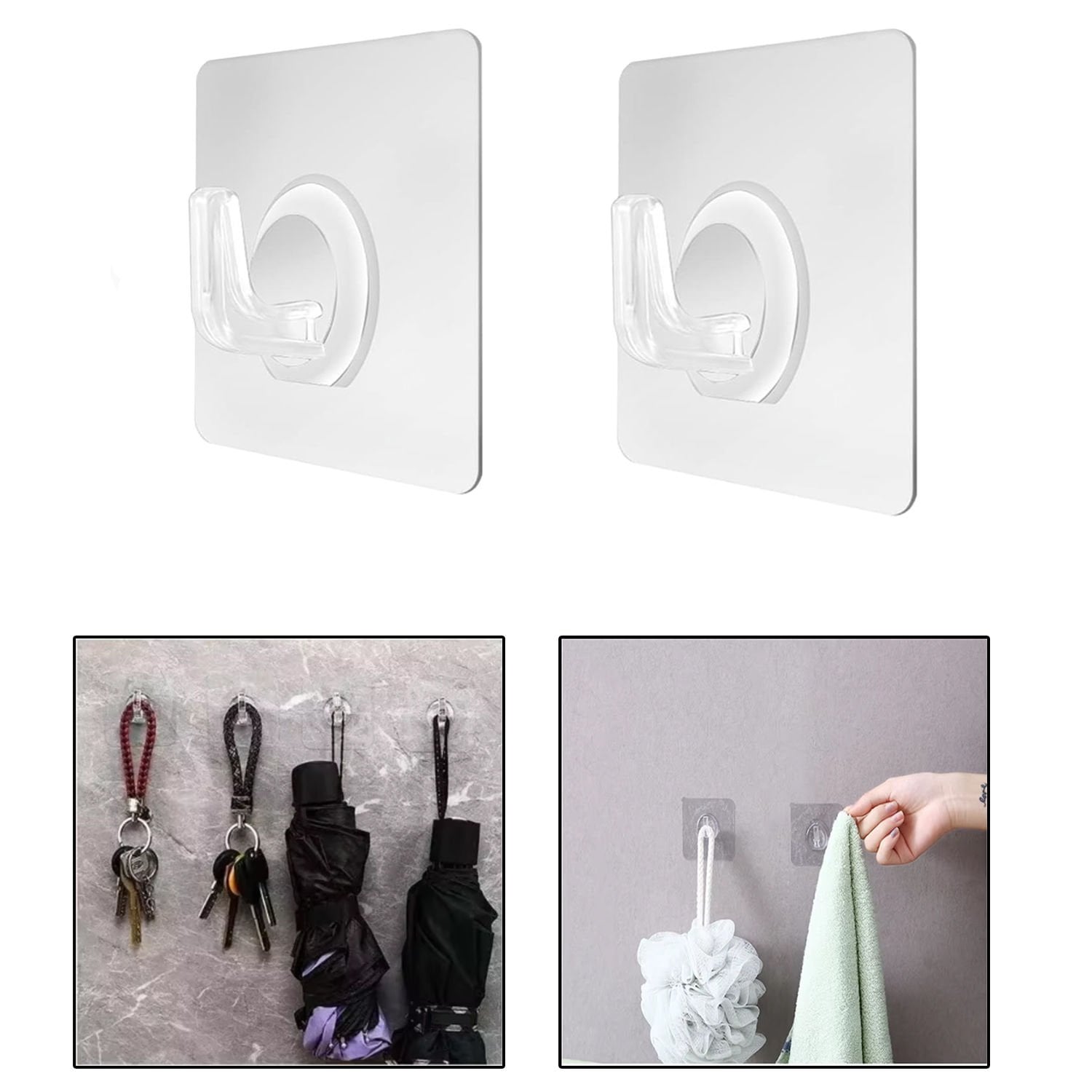 Microcase Kendinden Yapışkanlı  Banyo Mutfak Eşya Havlu Vb Ürün Askılığı- AL4835 2 Adet