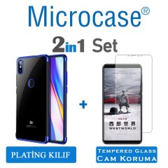 Microcase Xiaomi Mi Max 3 Plating Series Soft Silikon Kılıf + CAM