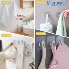 Microcase Kendinden Yapışkanlı  Banyo Mutfak Eşya Havlu Vb Ürün Askılığı- AL4835 3 Adet