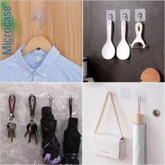 Microcase Kendinden Yapışkanlı  Banyo Mutfak Eşya Havlu Vb Ürün Askılığı- AL4835 5 Adet