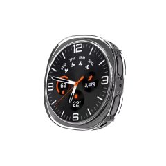 Microcase Samsung Galaxy Watch 8 40mm Önü Açık Tasarım Silikon Kılıf - AL3172 Siyah