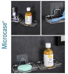 Microcase Güçlü Plastik  Yapışkanlı  Suya Dayanıklı  Banyo Mutfak Eşya Taşıma Raf Askısı 5 Adet -Şeffaf AL4269