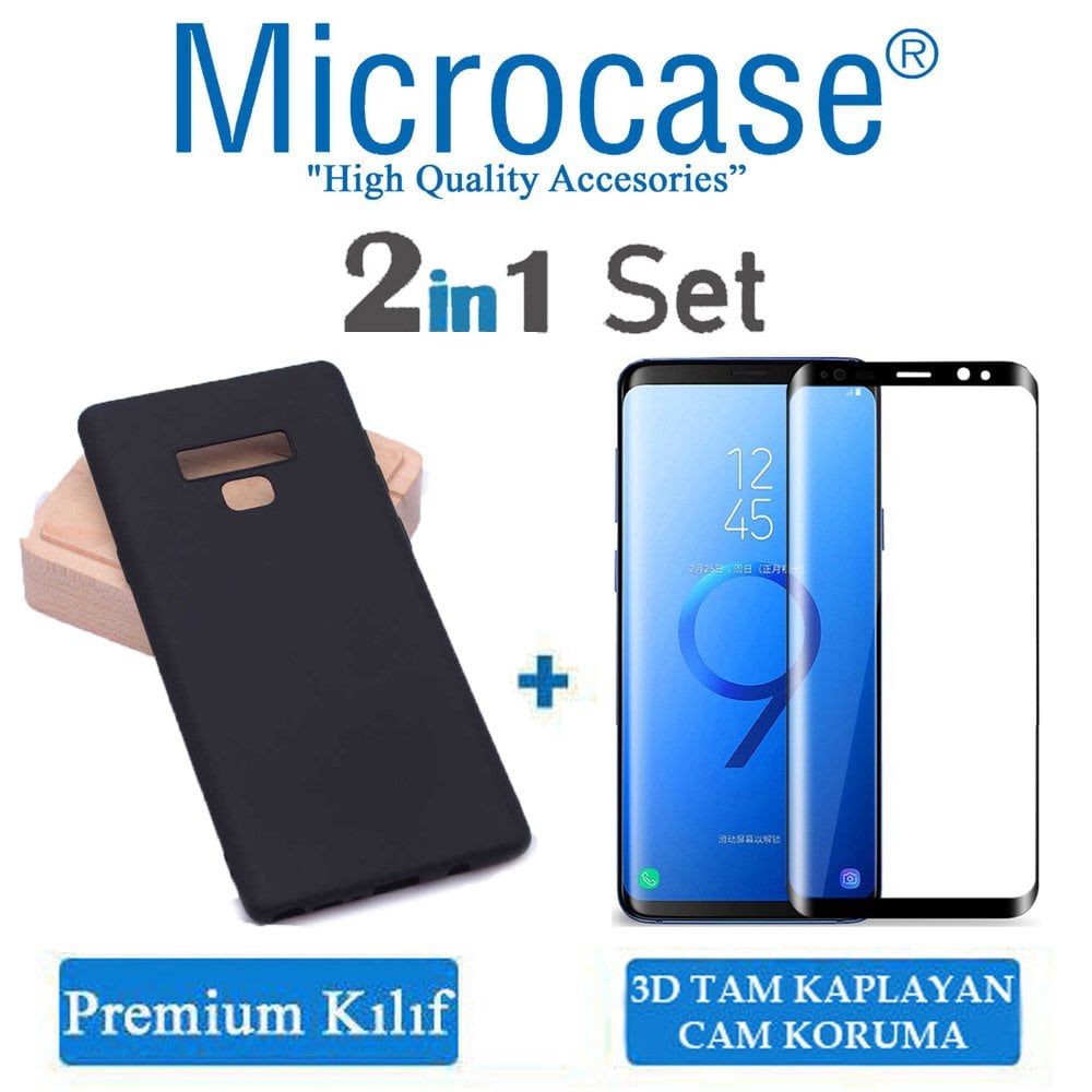 Microcase Samsung Galaxy Note 9 Premium Silikon Kılıf + 3D Cam K.