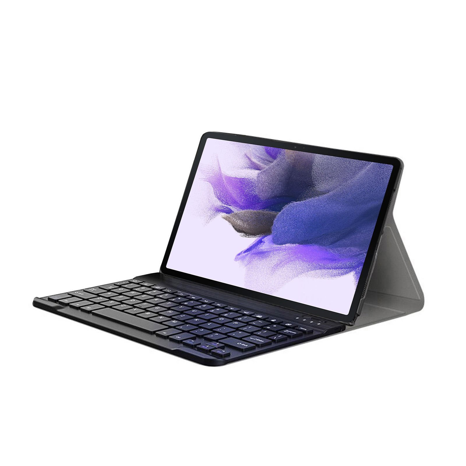 Microcase Samsung Galaxy Tab S7 FE SM-T733 12.4 inch Tablet Bluetooth Klavyeli Standlı Kılıf - BKK4