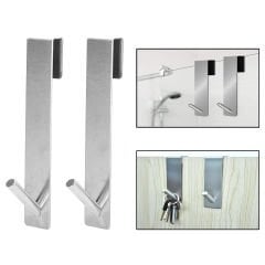 Microcase   Taşınabilir  Paslanmaz Çelik Metal Banyo Duşakabin Mutfak vb. Alanlar için Dikey Askılık-AL4836 2 Adet