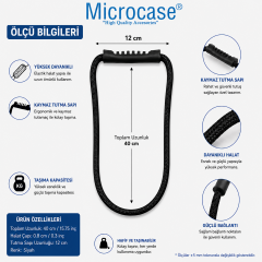Microcase Çok Amaçlı Kablo Boru Hortum Sarmal Tutucu Askılık 2li SET AL5600
