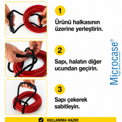 Microcase Çok Amaçlı Kablo Boru Hortum Sarmal Tutucu Askılık 2li SET AL5600