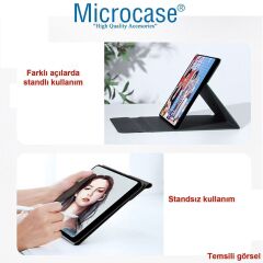Microcase Samsung S11 11 inch Tablet Tablet ile Uyumlu Sleeve Serisi Mıknatıs Kapak Standlı Kılıf - SLORTA