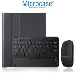 Microcase Samsung Galaxy Tab S7 FE SM-T733 12.4 inch Tablet Bluetooth Touchpad Klavye + Bluetooth Mouse + Standlı Kılıf -BKK7