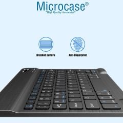 Microcase Huawei MatePad SE 11  inch Tablet için Bluetooth Klavye 27 cm (TR Sticker) + Tablet Standı - AL2754