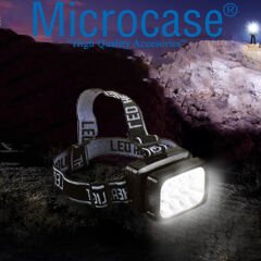 Microcase Süper Parlak 12 Ledli Şarj Edilebilir Oynar Başlıklı Kafa Lambası-AL3937