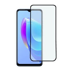 Microcase Tecno Spark 10C Tam Kaplayan Çerçeveli Tempered Ekran Koruyucu - Siyah AL3276