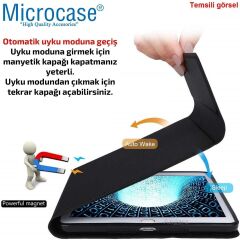 Microcase Apple iPad Pro 13 (2025) ile Uyumlu Sleeve Serisi Mıknatıs Kapak Standlı Kılıf-SLBYK
