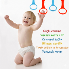 Microcase Bebek Beşiği ve Oyun Parkı İlk Adım Ayağa Kalkma Yardımcı Tutamaç Halkası - Güvenli Bebek Jimnastik Halkası 1 ADET - AL5889