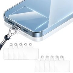 Microcase  Telefon  İp Askılıklar için Plastik   Tutacak Bağlantı Parçası Şeffaf-AL4831 10 Adet