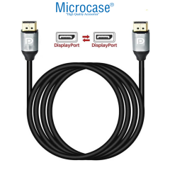 Microcase 8K 240HZ Alüminyum Başlık Displayport To Displayport KABLO 1.5 Metre - AL5082