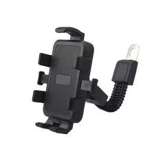 Microcase ZR661 360 Derece Döner Bisiklet Scooter Motor Aynadan Telefon Tutucu AL4574 Siyah