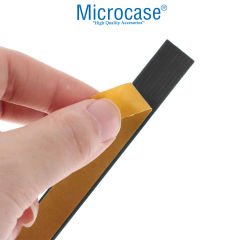 Microcase   Kesilip Ayarlanabilir  Silikon Aşınmaya Dayanıklı  Ses Önleyici Bavul Valiz Teker Kılıfı Siyah -AL4830 8 Adet