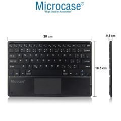 Microcase Xiaomi Redmi Pad Pro 12 inch   Tablet için  Tablet Bluetooth Touchpad Klavye 28 cm (TR Sticker) + Tablet Standı - AL2756