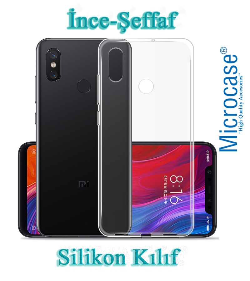 Xiaomi Mi 8 İnce 0.2 mm Soft Silikon Kılıf