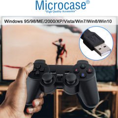 Microcase USB Kablolu  Titreşimli PC Konsol Oyun Kolu Gamepad Joystick -AL4629 YK6000