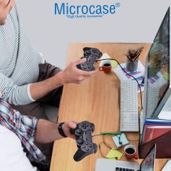 Microcase USB Kablolu  Titreşimli PC Konsol Oyun Kolu Gamepad Joystick -AL4629 YK6000