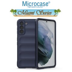 Microcase Samsung Galaxy S22 Miami Serisi Darbeye Dayanıklı Silikon Kılıf - Lacivert