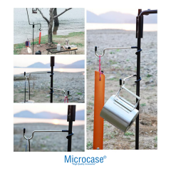 Microcase Kamp Ve Outdoor Çok Amaçlı Lamba Askısı Pratik Fener Askı Aparatı Kancası 3 Adet - AL5878