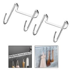 Microcase   Paslanmaz Çelik Metal Banyo Duşakabin Mutfak vb Alanlar için Askılık S Model -AL4837  2 Adet