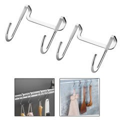 Microcase   Paslanmaz Çelik Metal Banyo Duşakabin Mutfak vb Alanlar için Askılık S Model -AL4837  2 Adet