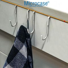 Microcase   Paslanmaz Çelik Metal Banyo Duşakabin Mutfak vb Alanlar için Askılık S Model -AL4837  2 Adet