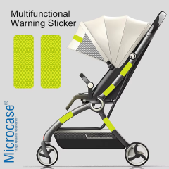 Microcase 10in1 Bebek Arabası Bisiklet Scooter Elbise için Güvenlik Emniyet Amaçlı Fosforlu Sticker Etiket Seti - AL4999