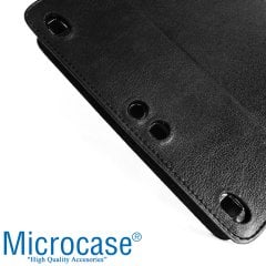 Microcase Lenovo Tab 3 10.1 Business X70F Alfa Book Case PU Deri Standlı Kılıf - Siyah