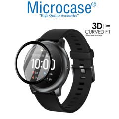 Microcase Haylou Solar LS05 Tam Kaplayan Kavisli 3D Ekran Koruyucu Pet Film - Siyah