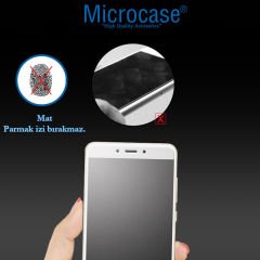 Microcase Xiaomi Redmi 9A Tam Kaplayan Çerçeveli Tempered Ekran Koruyucu - Mat Siyah