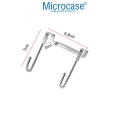 Microcase Paslanmaz Çelik Metal Banyo Duşakabin Mutfak vb Alanlar için Askılık M Model - AL4838 2 Adet